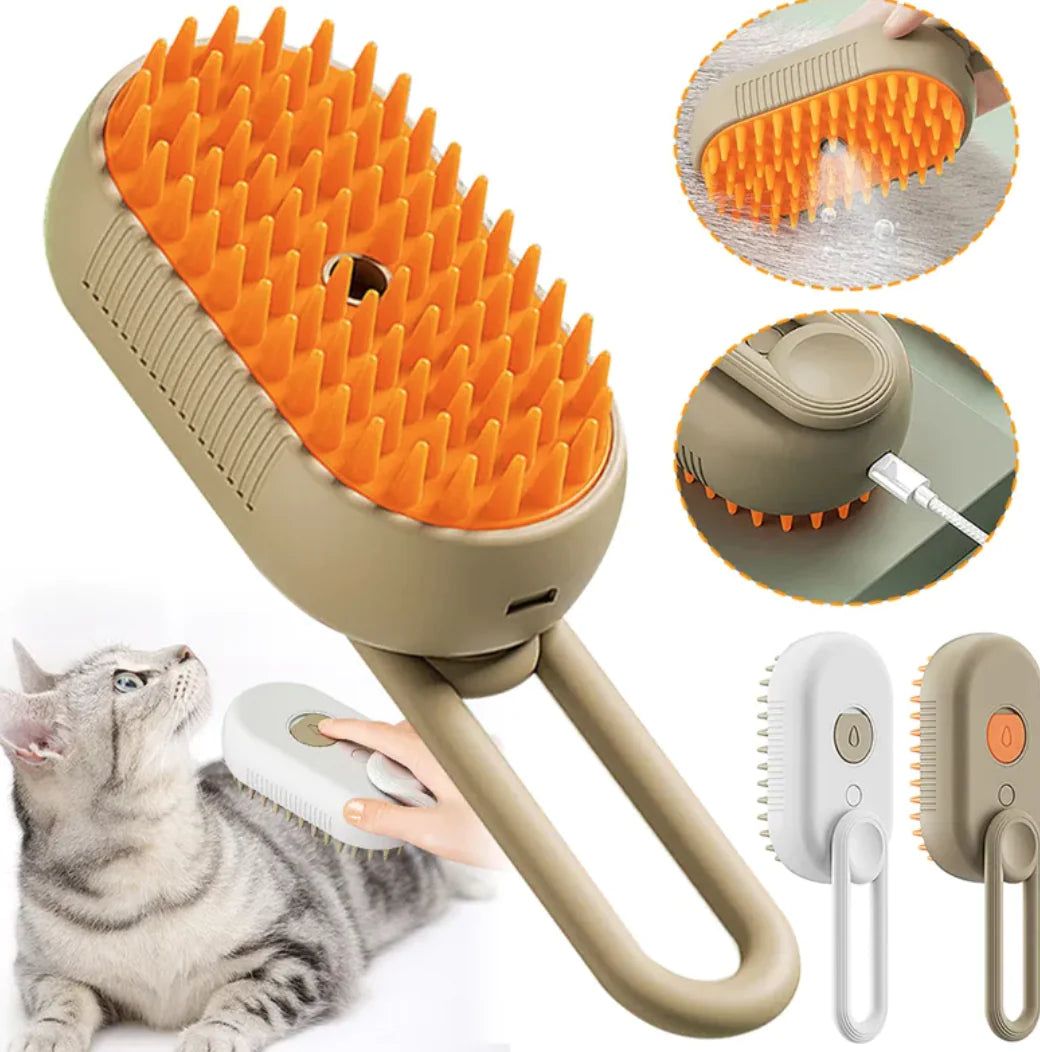 3-in-1 Pet Steam Grooming Brush product image