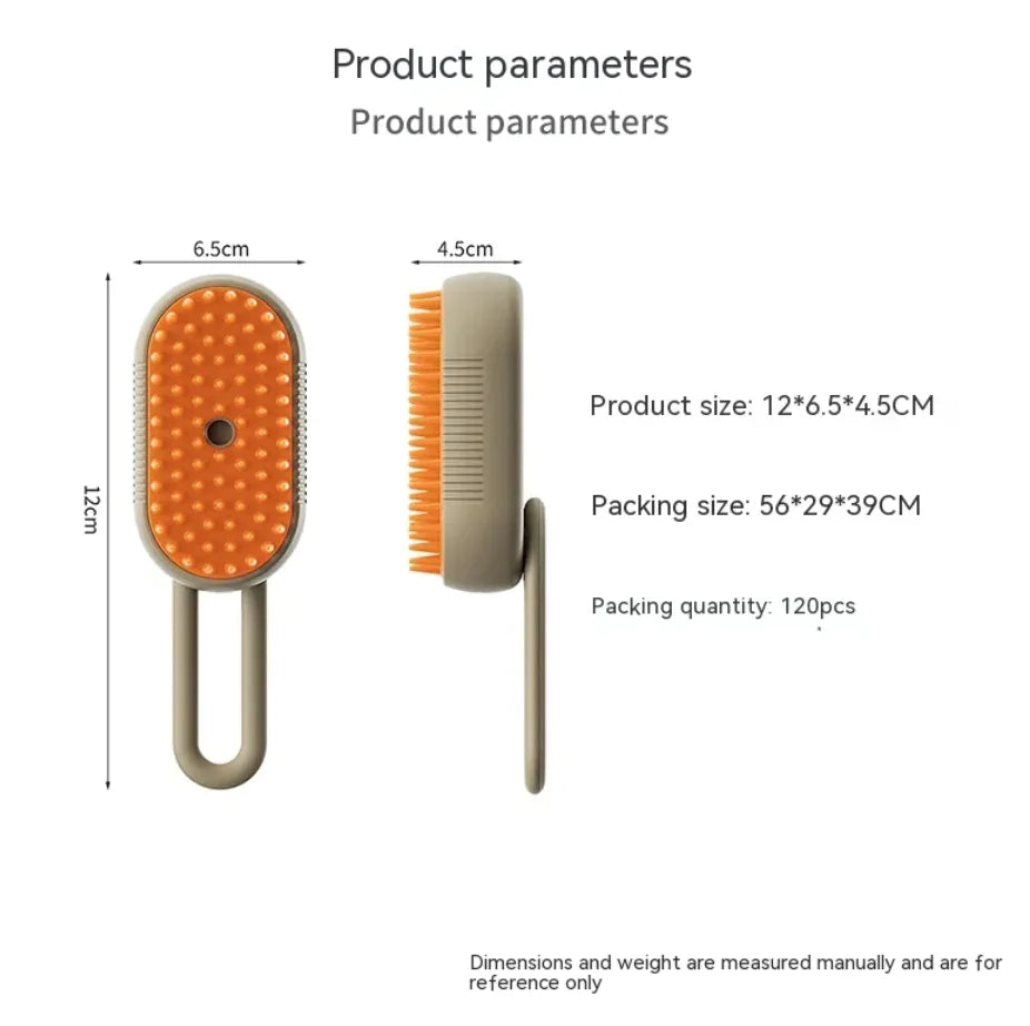 3-in-1 Pet Steam Grooming Brush product image