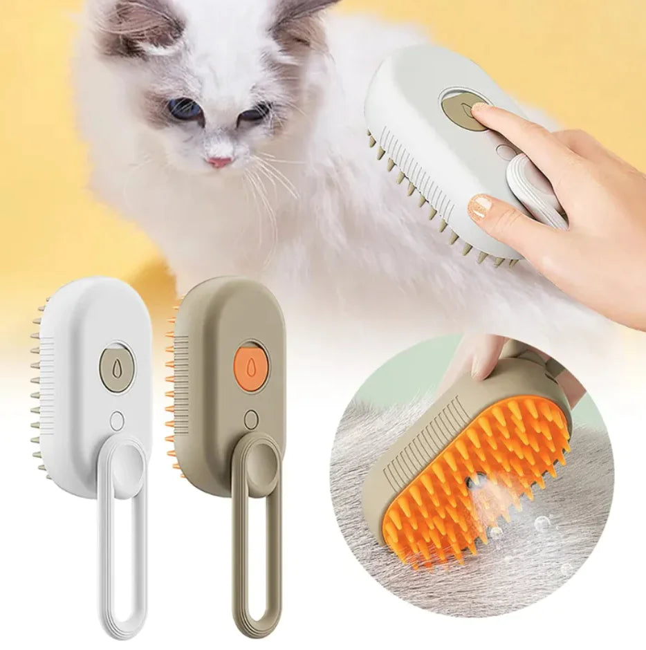 3-in-1 Pet Steam Grooming Brush product image